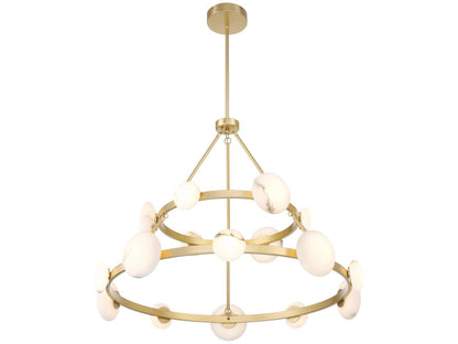 Minka Lavery Zill 16-Light Lily Gold Tiered Chandelier