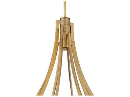 Minka Lavery Pearl LED Tiered Chandelier in Legacy Brass with Clear Glass