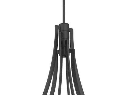 Minka Lavery Pearl 4-Light Linear LED Chandelier in Dark Matte Black