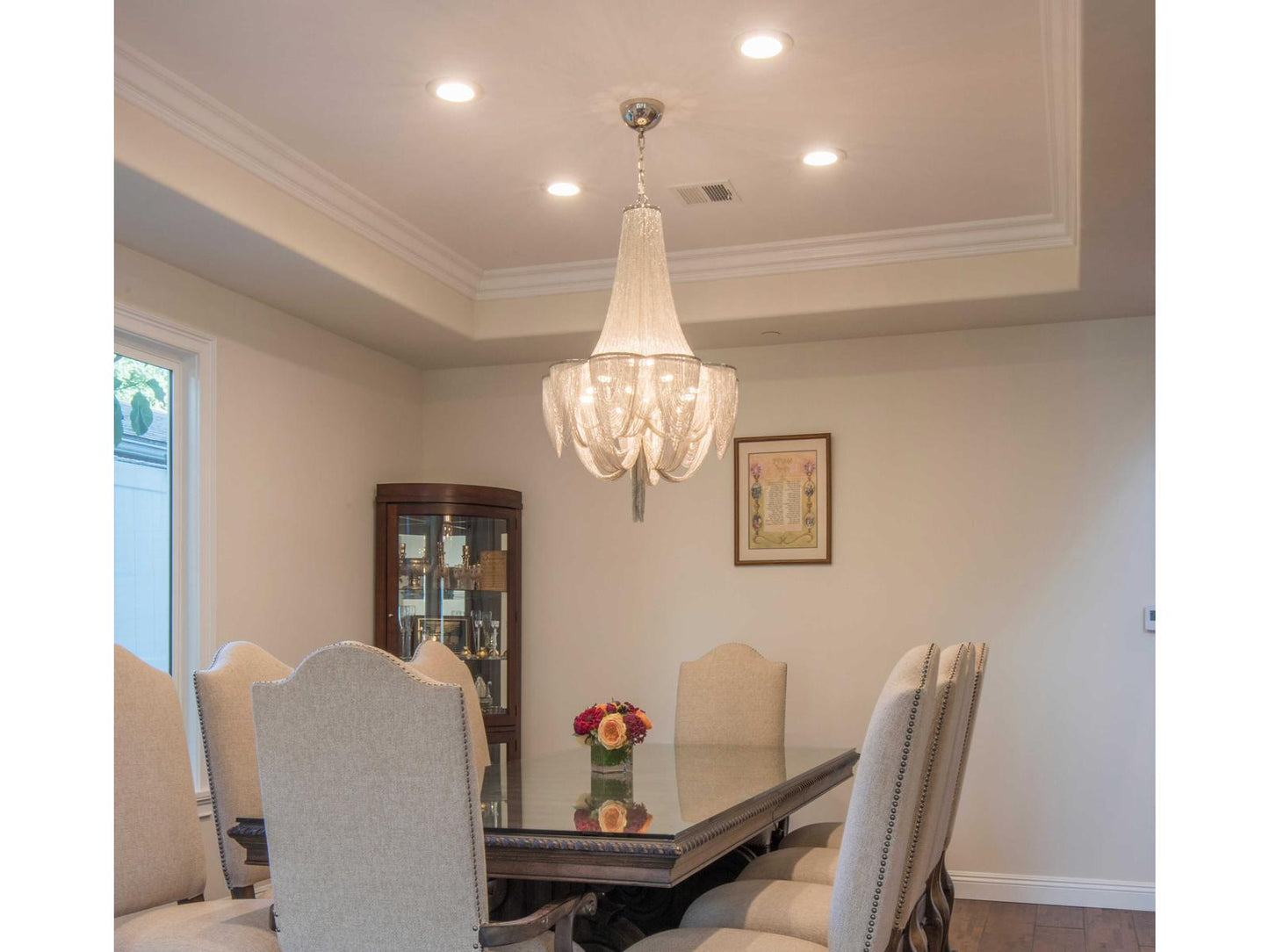 Maxim Lighting Chantilly 12-Light Empire Chandelier in Polished Nickel