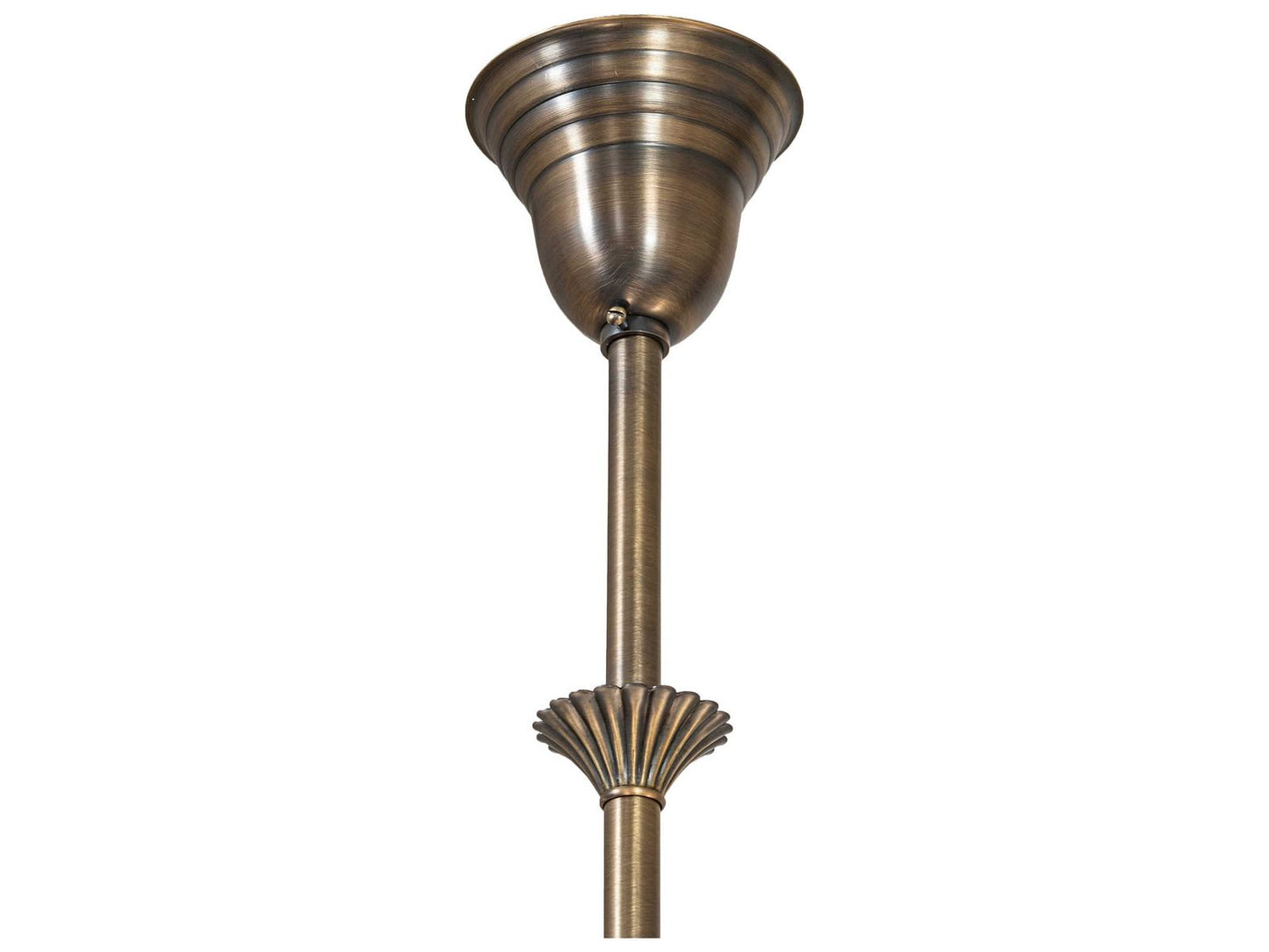 Meyda Gas & Electric 6-Light Chandelier in Antique Brass