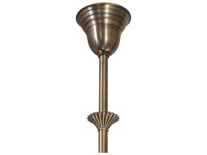 Meyda Gas & Electric 6-Light Chandelier in Antique Brass