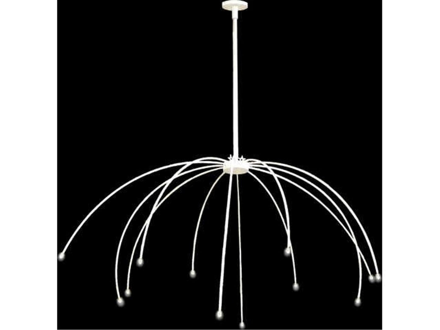 Meyda 12-Light American Girl Sputnik Chandelier in White