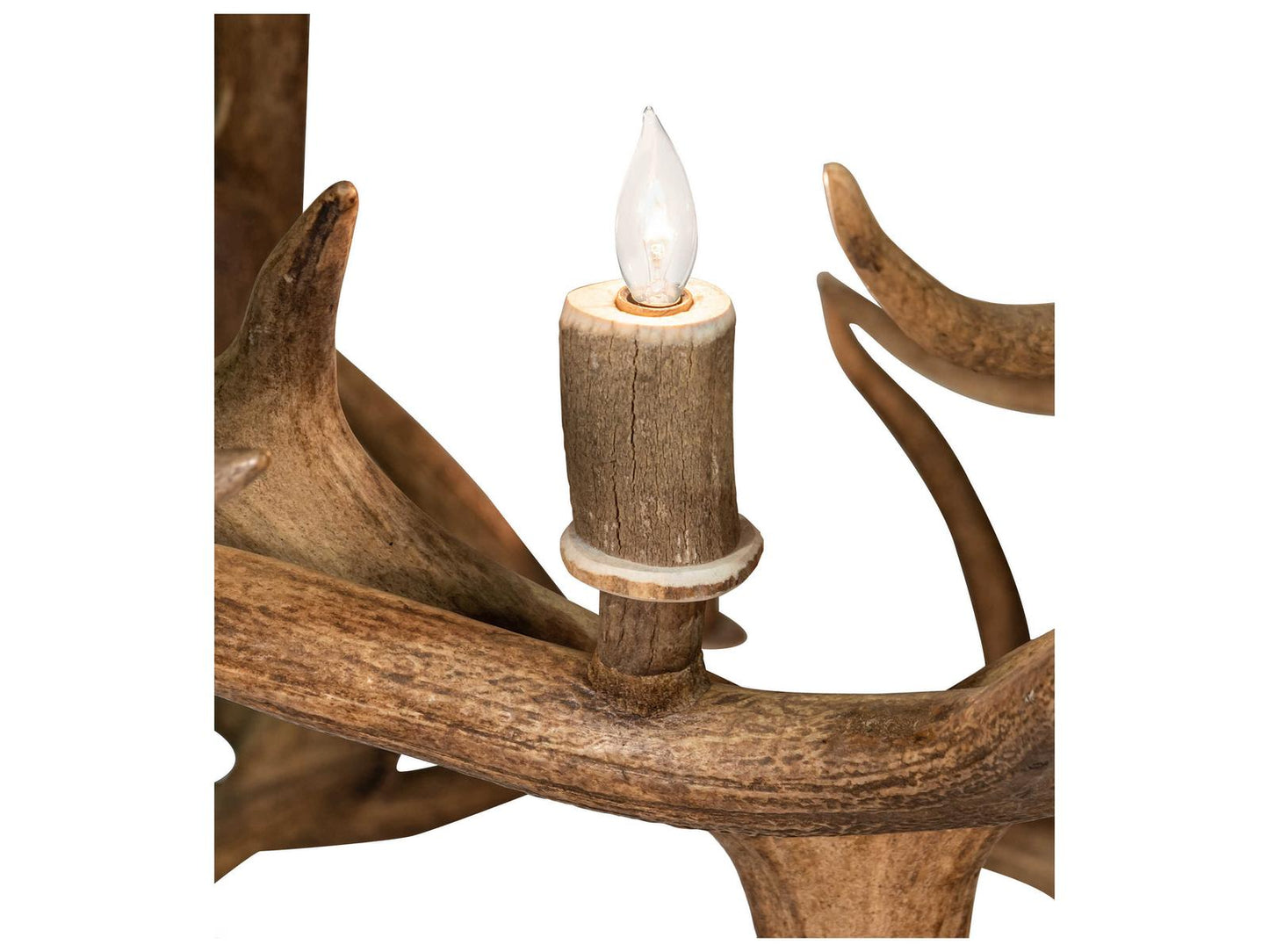 Meyda Antlers 18-Light Elk Tiered Chandelier in Verdigris Copper
