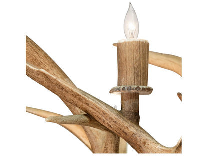 Meyda Antlers 20-Light Off White Candelabra Chandelier
