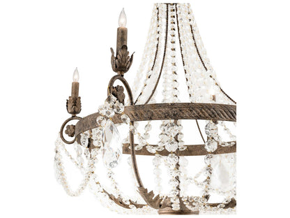 Meyda Antonia 4-Light Corinth Black Crystal Candelabra Chandelier