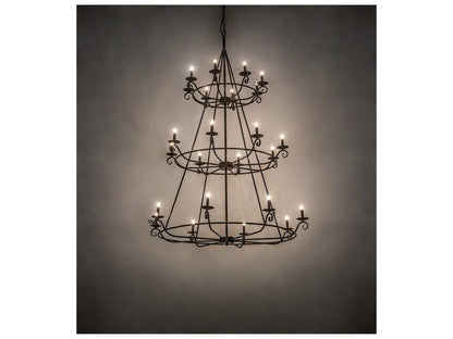 Meyda Estrella 24-Light Candelabra Chandelier in Timeless Bronze