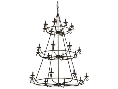 Meyda Estrella 24-Light Candelabra Chandelier in Timeless Bronze