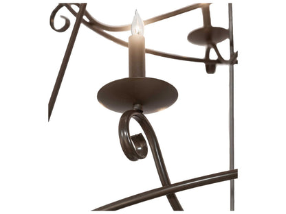 Meyda Estrella 24-Light Candelabra Chandelier in Timeless Bronze