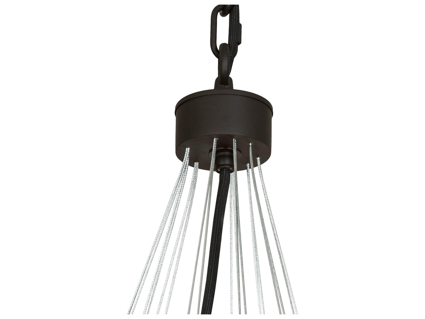 Meyda 9-Light St. Lawrence Chandelier Oil Rubbed Bronze Off White Empire Tiered