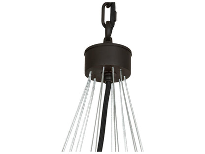 Meyda 9-Light St. Lawrence Chandelier Oil Rubbed Bronze Off White Empire Tiered