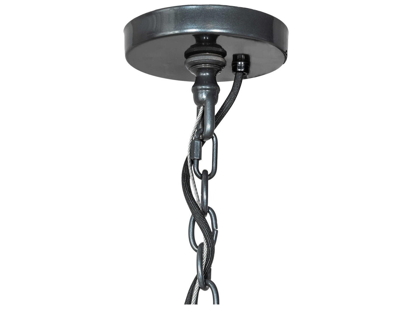 Meyda Porta 20-Light Two Tier Chandelier in Charcoal Gray