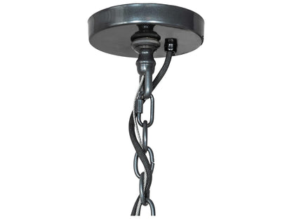 Meyda Porta 20-Light Two Tier Chandelier in Charcoal Gray