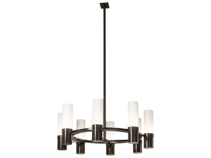 Meyda Farmington 8-Light Cylinder Chandelier in Timeless Bronze
