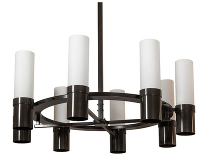 Meyda Farmington 8-Light Cylinder Chandelier in Timeless Bronze
