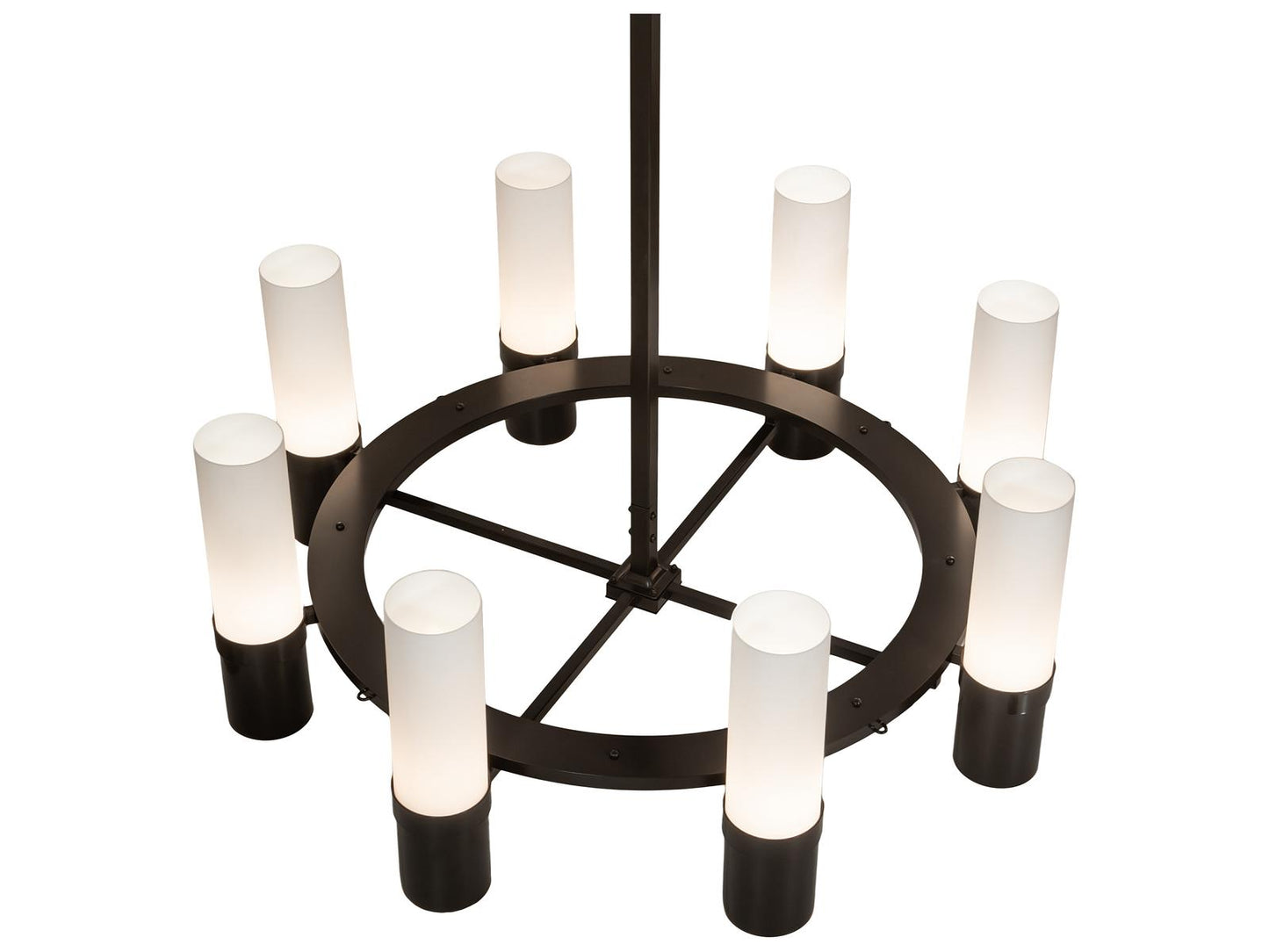 Meyda Farmington 8-Light Cylinder Chandelier in Timeless Bronze