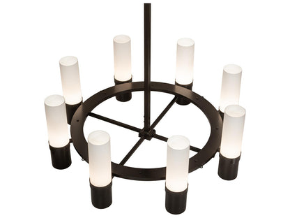 Meyda Farmington 8-Light Cylinder Chandelier in Timeless Bronze