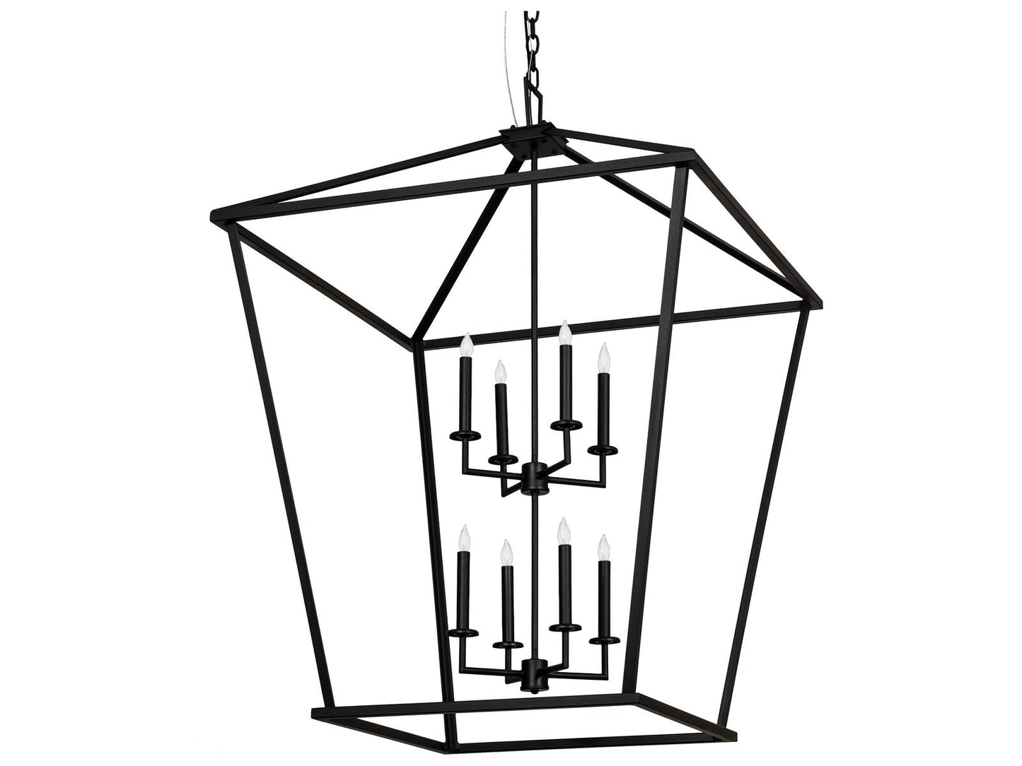 Meyda Kitzi 8-Light Black Candelabra Chandelier