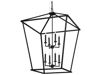 Meyda Kitzi 8-Light Black Candelabra Chandelier