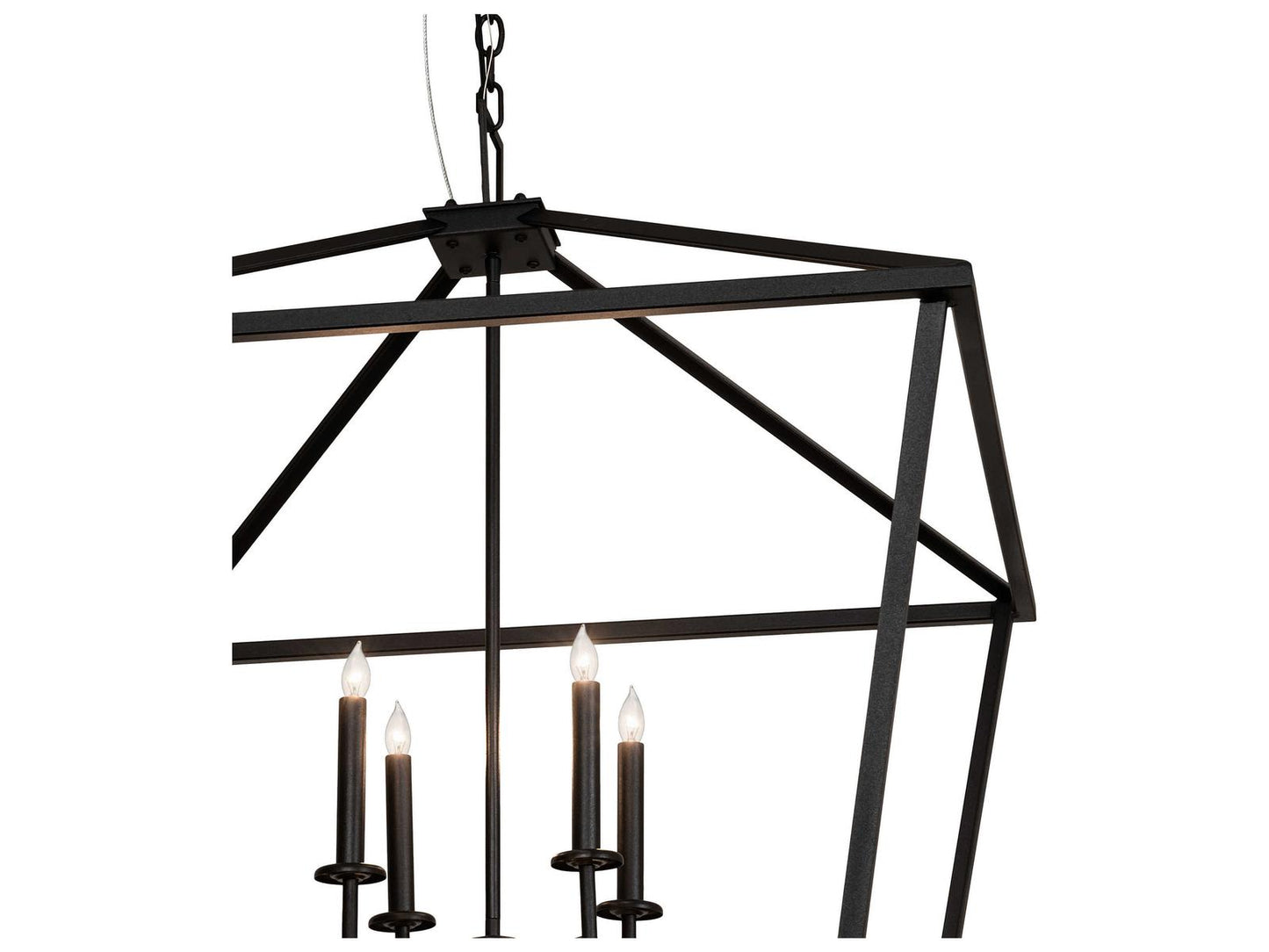 Meyda Kitzi 8-Light Black Candelabra Chandelier