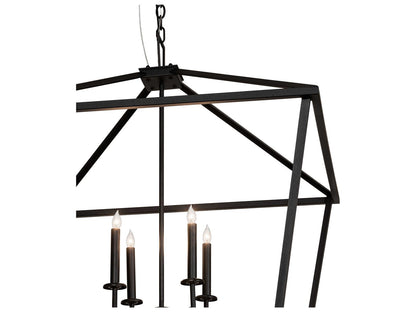 Meyda Kitzi 8-Light Black Candelabra Chandelier