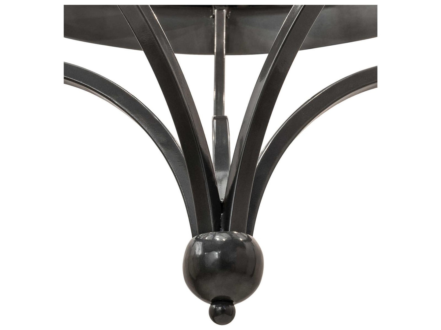 Meyda Parnella 10-Light Candelabra Chandelier in Black White with Charcoal Gray Finish