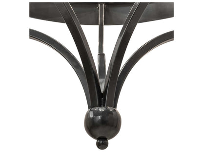 Meyda Parnella 10-Light Candelabra Chandelier in Black White with Charcoal Gray Finish