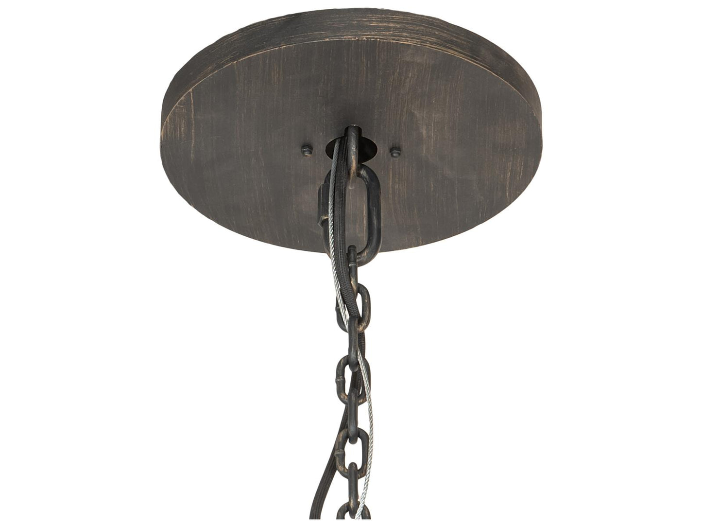 Meyda 24-Light Neapolis Candelabra Chandelier in Black Gold with Faux Candles
