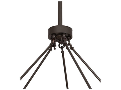 Meyda 10-Light Loxley Chandelier in Bronze with White Idalight Cylinders