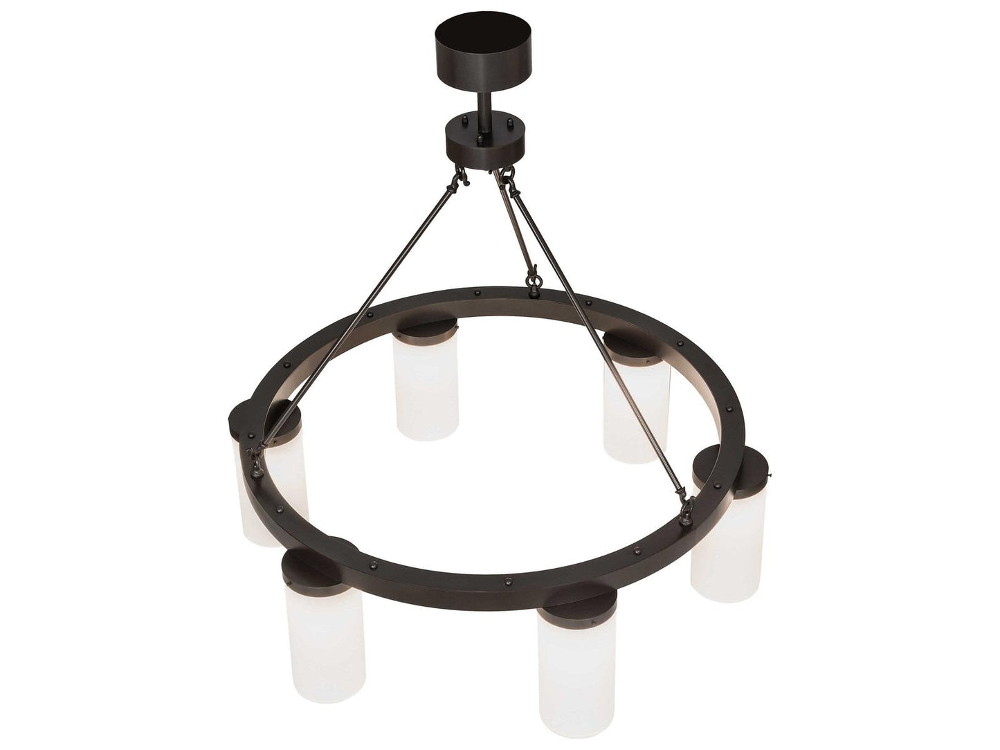 Meyda Loxley 6-Light Chandelier in Bronze with Statuario Idalight Diffusers