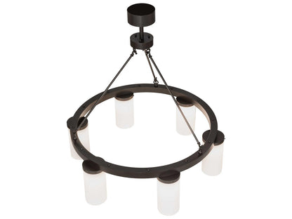 Meyda Loxley 6-Light Chandelier in Bronze with Statuario Idalight Diffusers