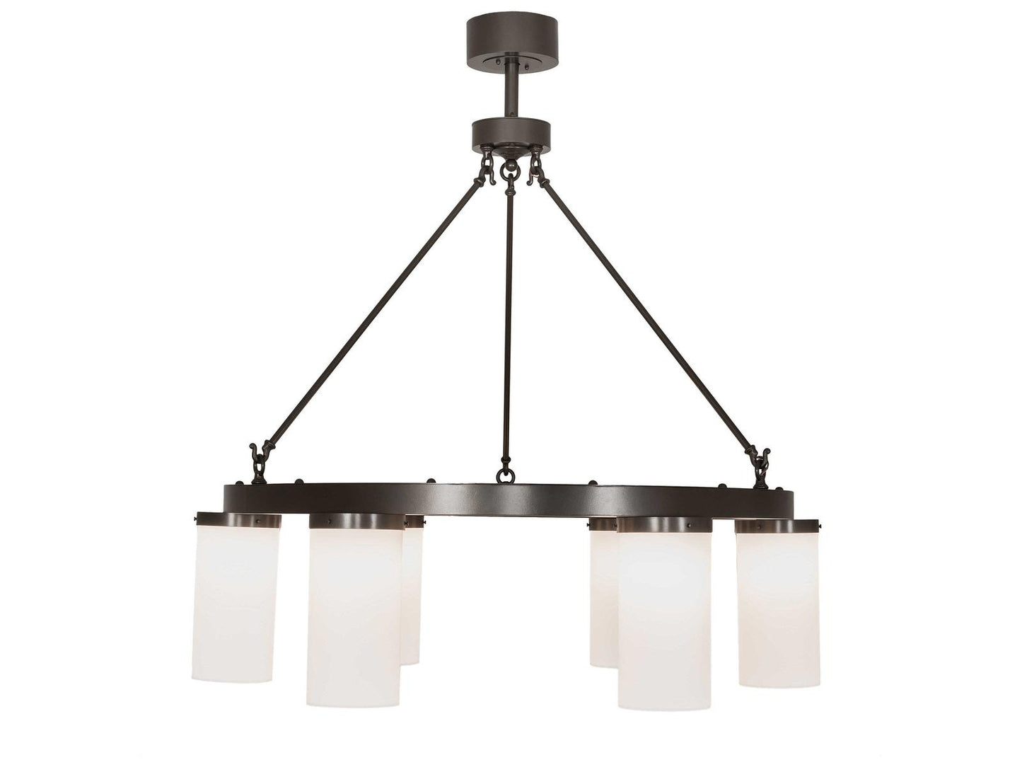 Meyda Loxley 6-Light Chandelier in Bronze with Statuario Idalight Diffusers
