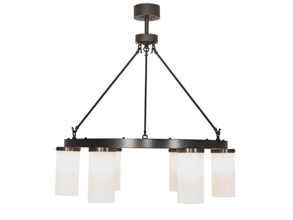 Meyda Loxley 6-Light Chandelier in Bronze with Statuario Idalight Diffusers