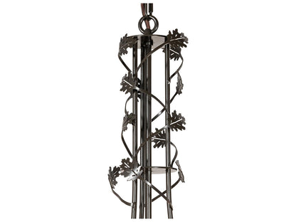 Meyda Oak Leaf 15-Light Candelabra Chandelier in Timeless Bronze