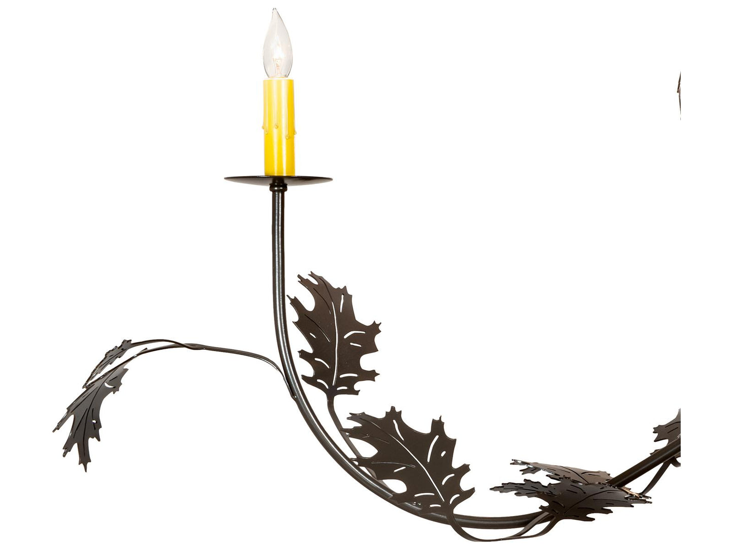 Meyda Oak Leaf 15-Light Candelabra Chandelier in Timeless Bronze
