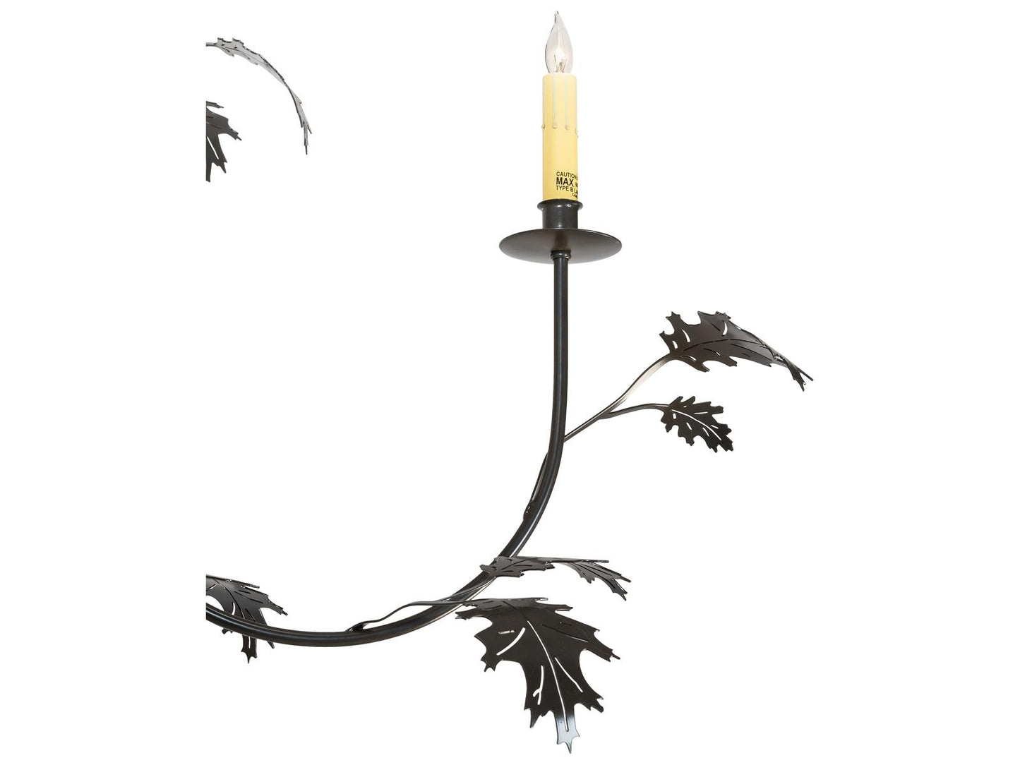 Meyda Oak Leaf 15-Light Timeless Bronze Tiered Chandelier