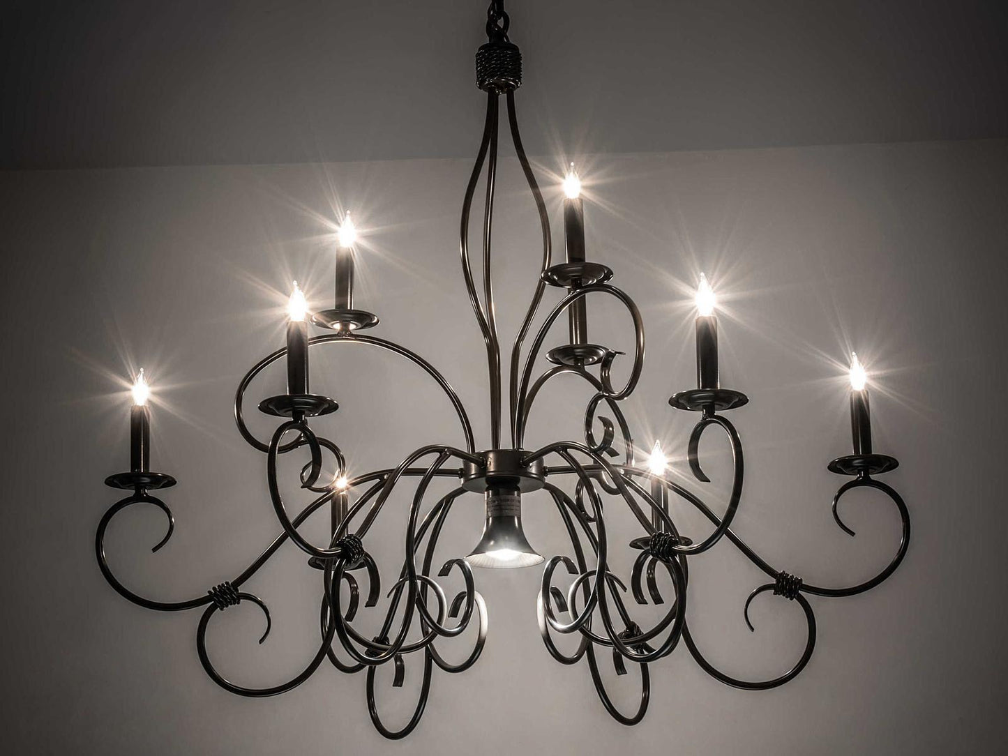 Meyda Grace 10-Light Candelabra Chandelier in Timeless Bronze
