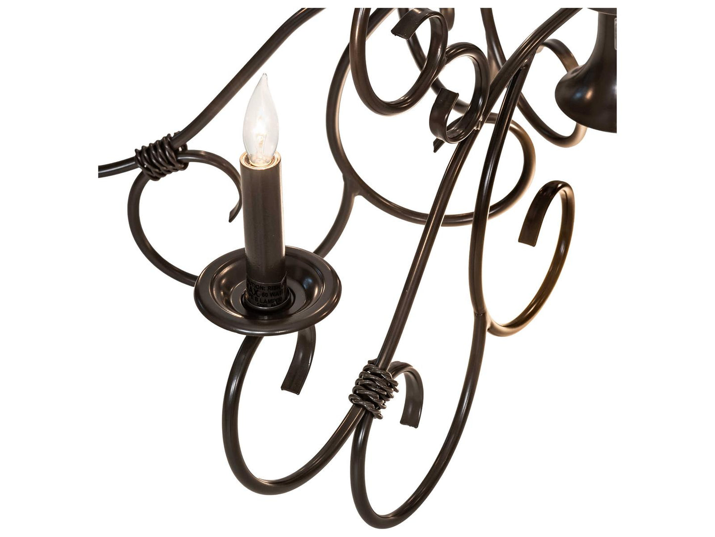 Meyda Grace 10-Light Candelabra Chandelier in Timeless Bronze