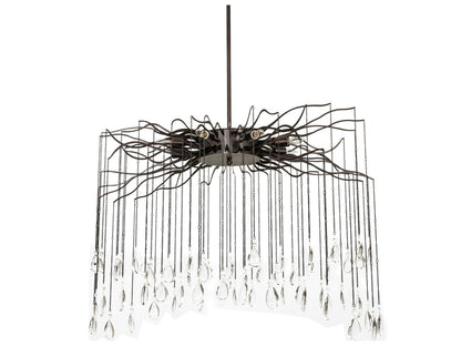 Meyda Aranha 8-Light Dark Bronze Crystal Chandelier