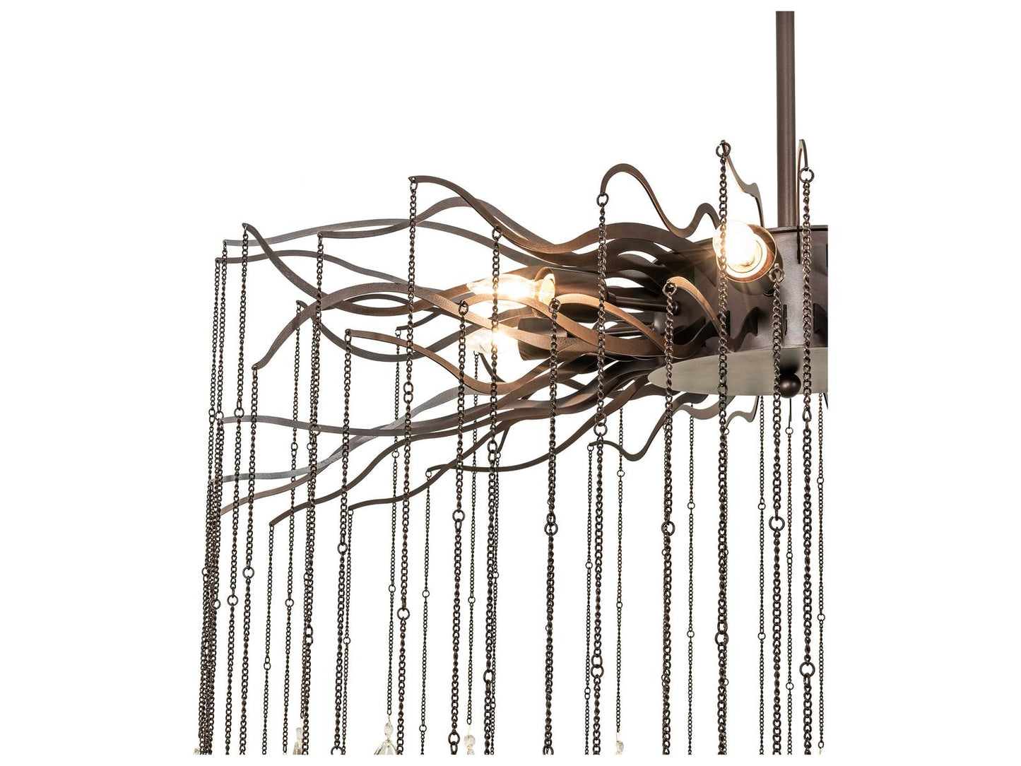 Meyda Aranha 8-Light Dark Bronze Crystal Chandelier