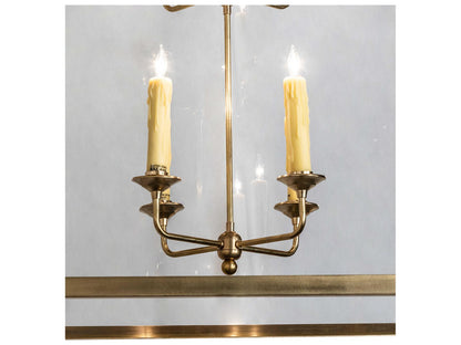 Meyda Claudette 8-Light Tiered Chandelier in Raw Brass with Crystal Idalight
