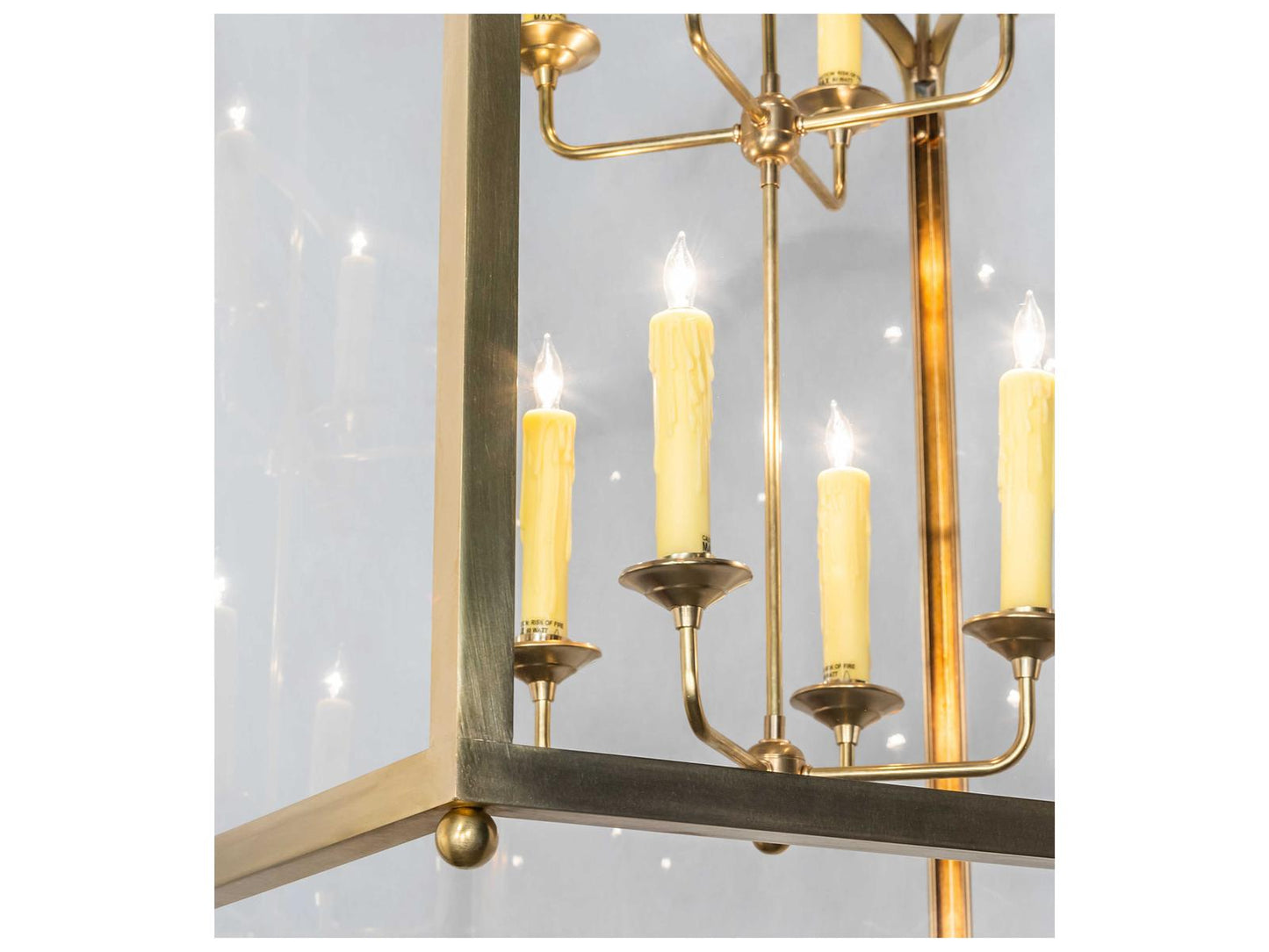 Meyda Claudette 8-Light Tiered Chandelier in Raw Brass with Crystal Idalight