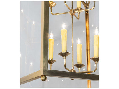 Meyda Claudette 8-Light Tiered Chandelier in Raw Brass with Crystal Idalight