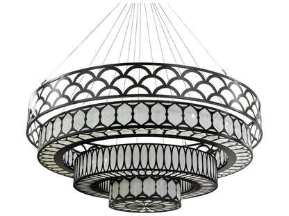 Meyda Lorea 800W LED Tiered Chandelier in Oil Rubbed Bronze