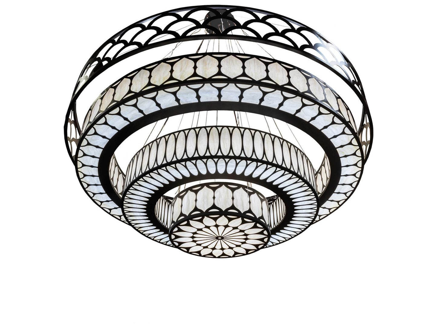 Meyda Lorea 800W LED Tiered Chandelier in Oil Rubbed Bronze