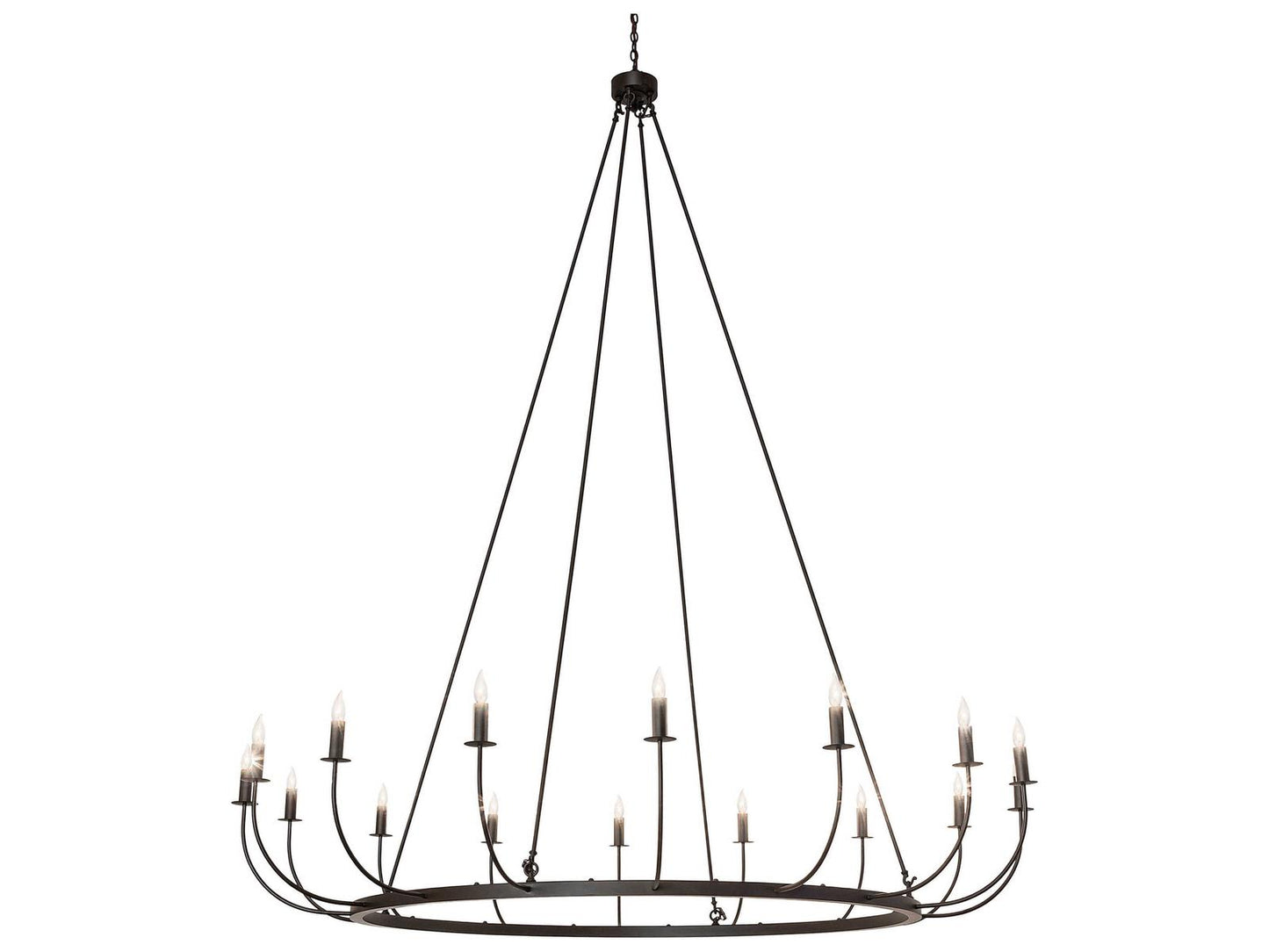 Meyda Tiffany Naomi 16-Light Chandelier in Oil Rubbed Bronze