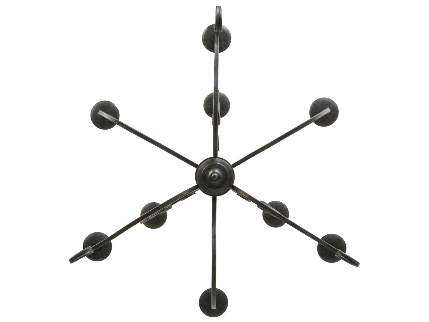 Meyda Clayton 9-Light Candelabra Chandelier in Cajun Spice