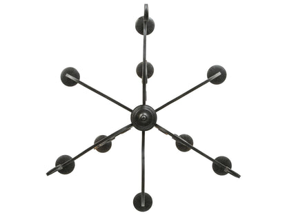 Meyda Clayton 9-Light Candelabra Chandelier in Cajun Spice