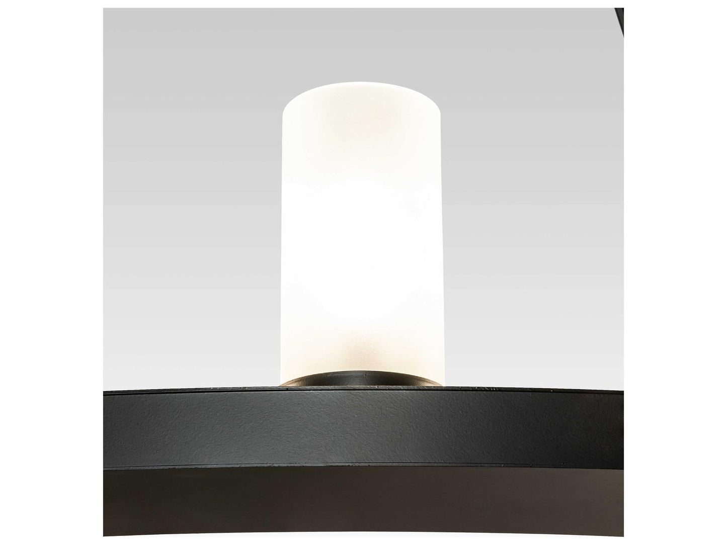 Meyda Loxley 20-Light Blackwash Glass Cylinder Round Chandelier