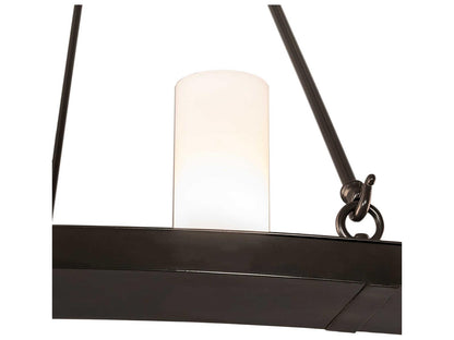 Meyda Loxley 32-Light Timeless Bronze Cylinder Round Chandelier